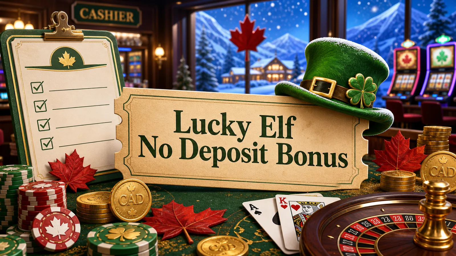 Lucky Elf No Deposit Bonus content banner