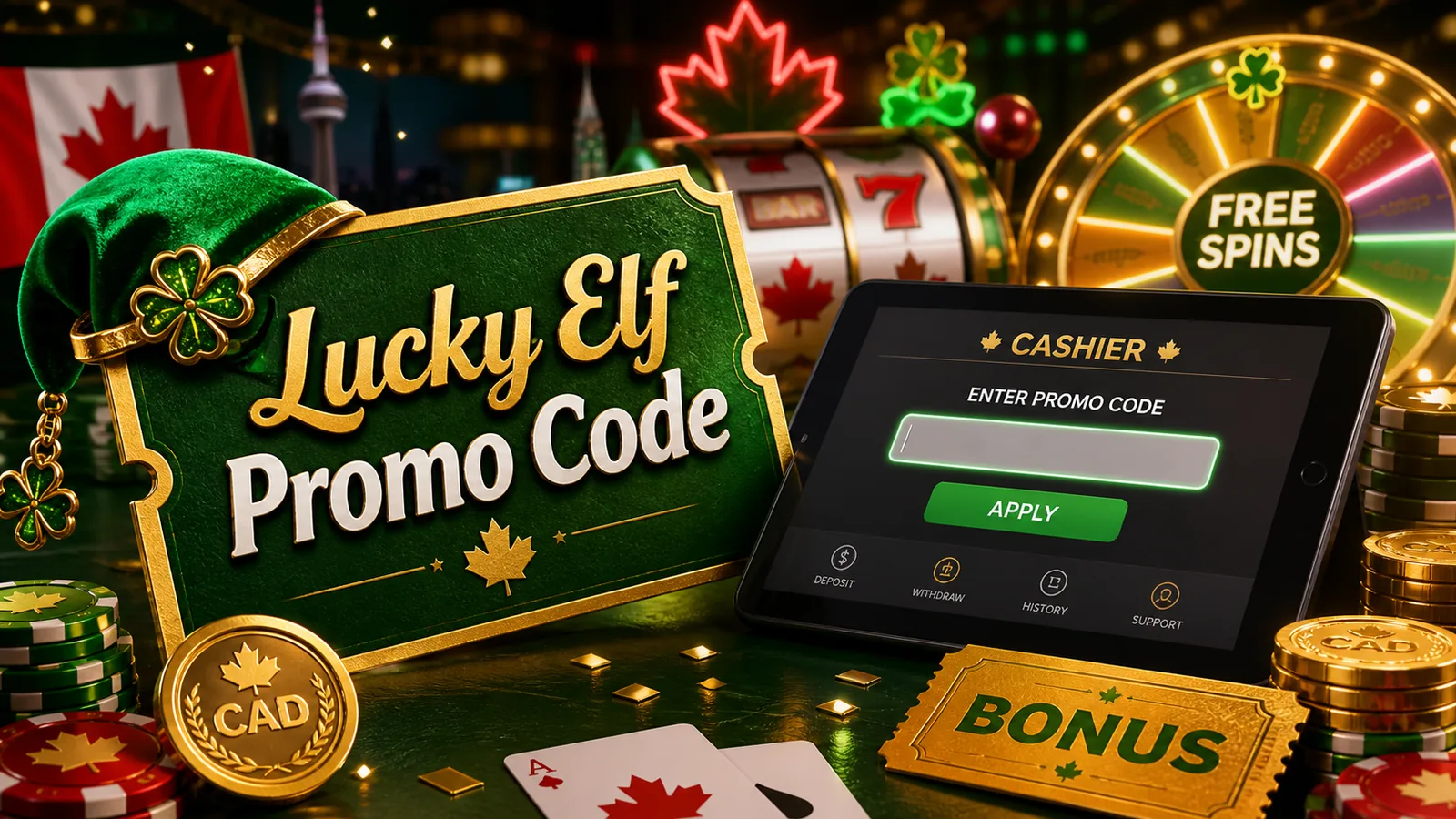 Lucky Elf Promo Code content banner
